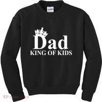 Dad King of Kids Kids Sweatshirt thumb 0