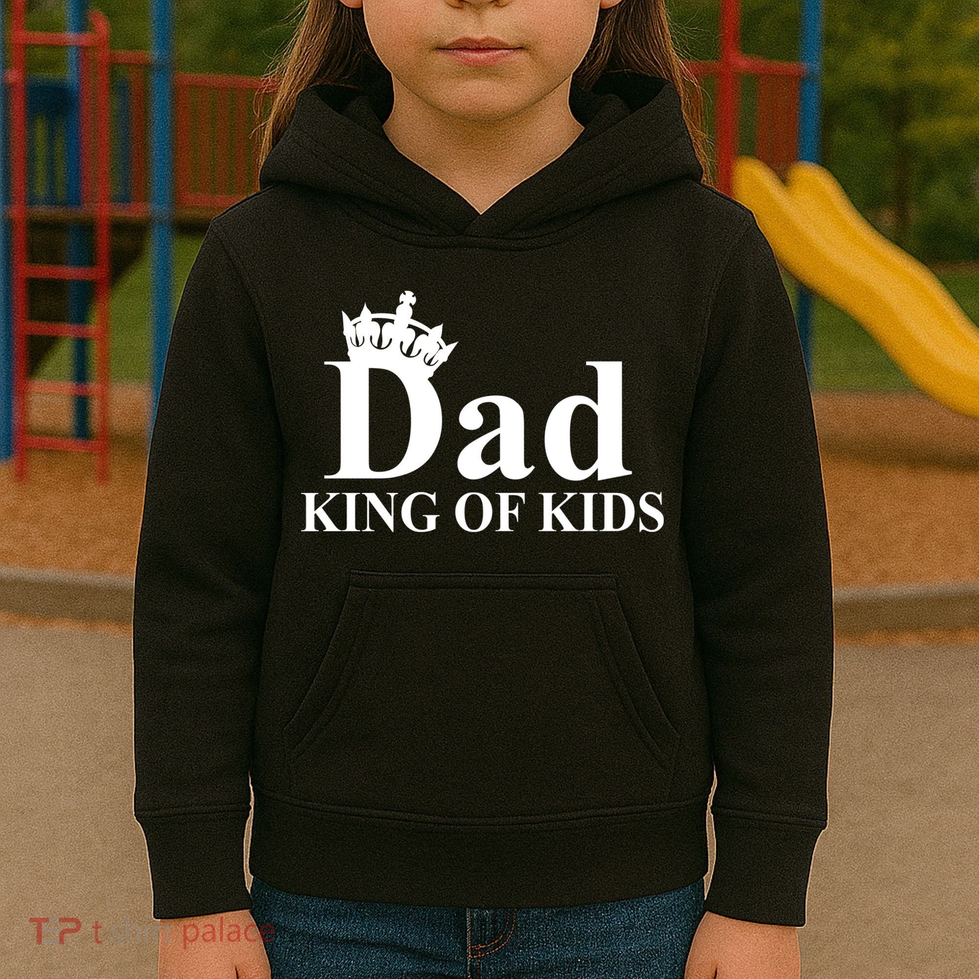 Dad King of Kids Kids Hoodie