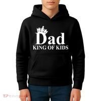Dad King of Kids Kids Hoodie thumb 4