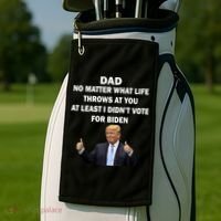 Dad Least I Didn't Vote Biden Funny Pro Republican Golf Towel thumb 2
