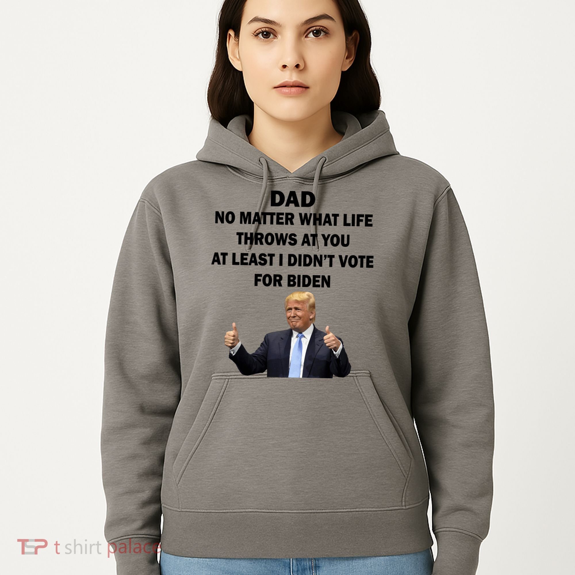 Dad Least I Didn't Vote Biden Funny Pro Republican Hoodie