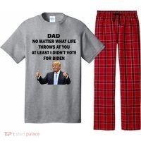 Dad Least I Didn't Vote Biden Funny Pro Republican Pajama Set thumb 0