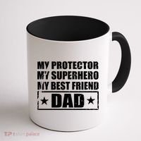 Dad My Protector My Superhero My Best Friend Coffee Mug thumb 1