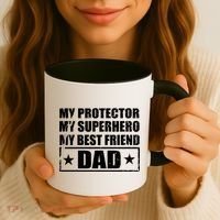 Dad My Protector My Superhero My Best Friend Coffee Mug thumb 3