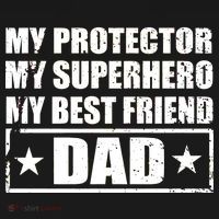 Dad My Protector My Superhero My Best Friend Ornament thumb 1