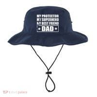 Dad My Protector My Superhero My Best Friend Bucket Hat thumb 0