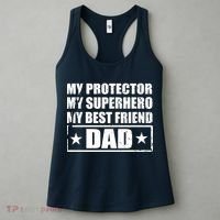 Dad My Protector My Superhero My Best Friend Women's Tank Top thumb 3