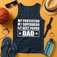 Dad My Protector My Superhero My Best Friend Tank Top thumb 4