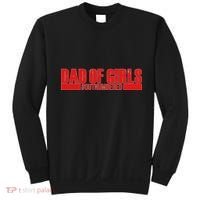 Dad of Girls Out Numbered Red Imprint Sweatshirt thumb 0