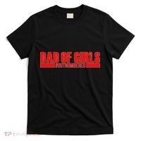 Dad of Girls Out Numbered Red Imprint T-Shirt thumb 0