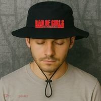Dad of Girls Out Numbered Red Imprint Bucket Hat thumb 2