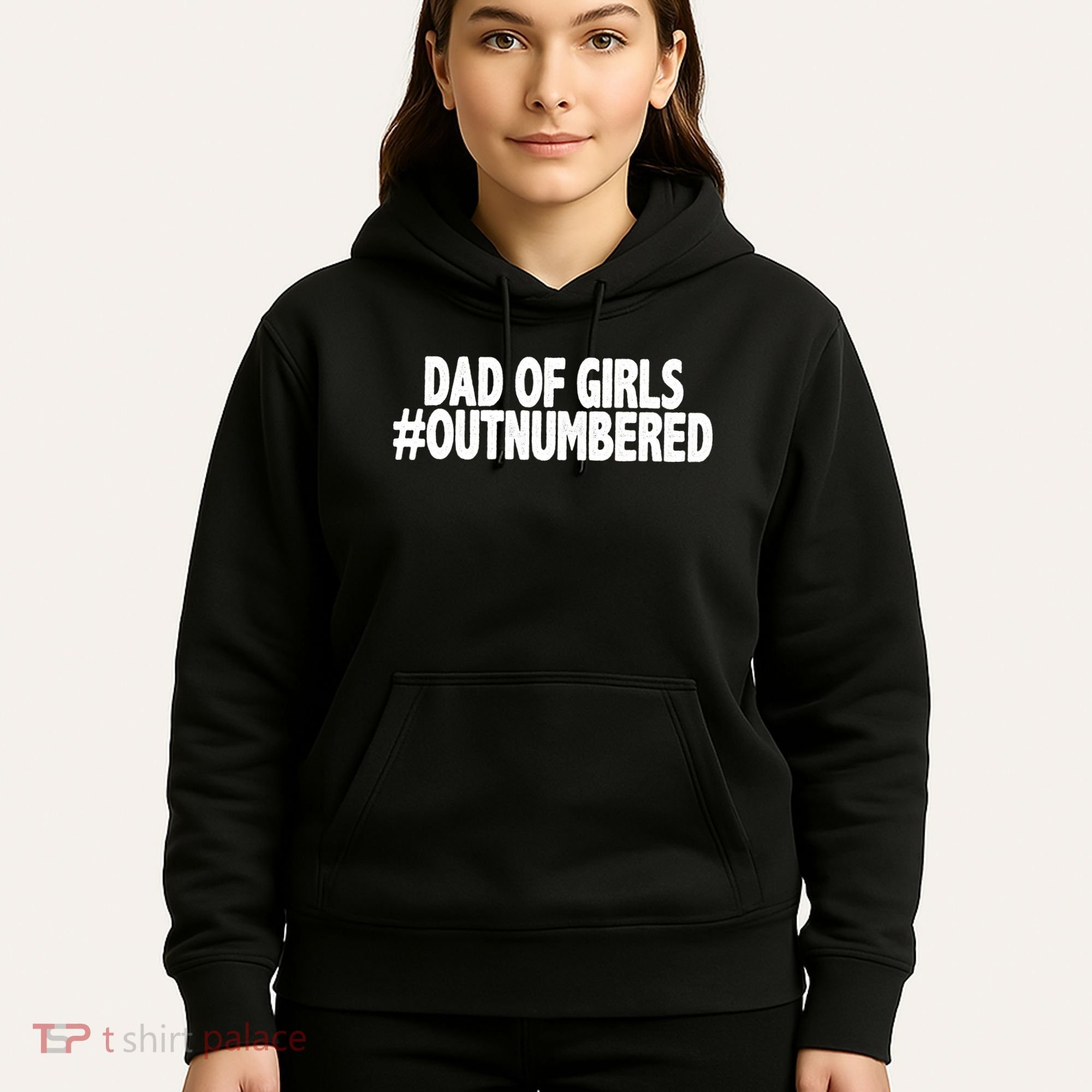 Dad Of Girls Outnumbered Hoodie