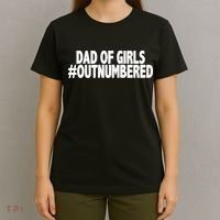 Dad Of Girls Outnumbered T-Shirt thumb 4