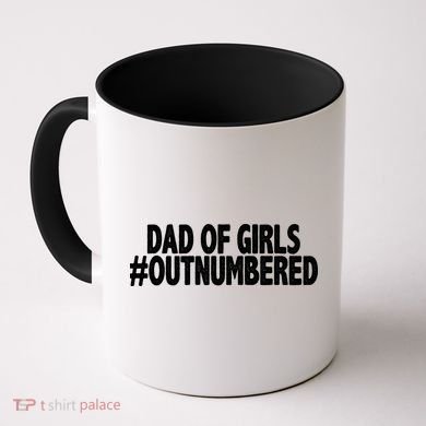 Dad Of Girls Outnumbered Coffee Mug