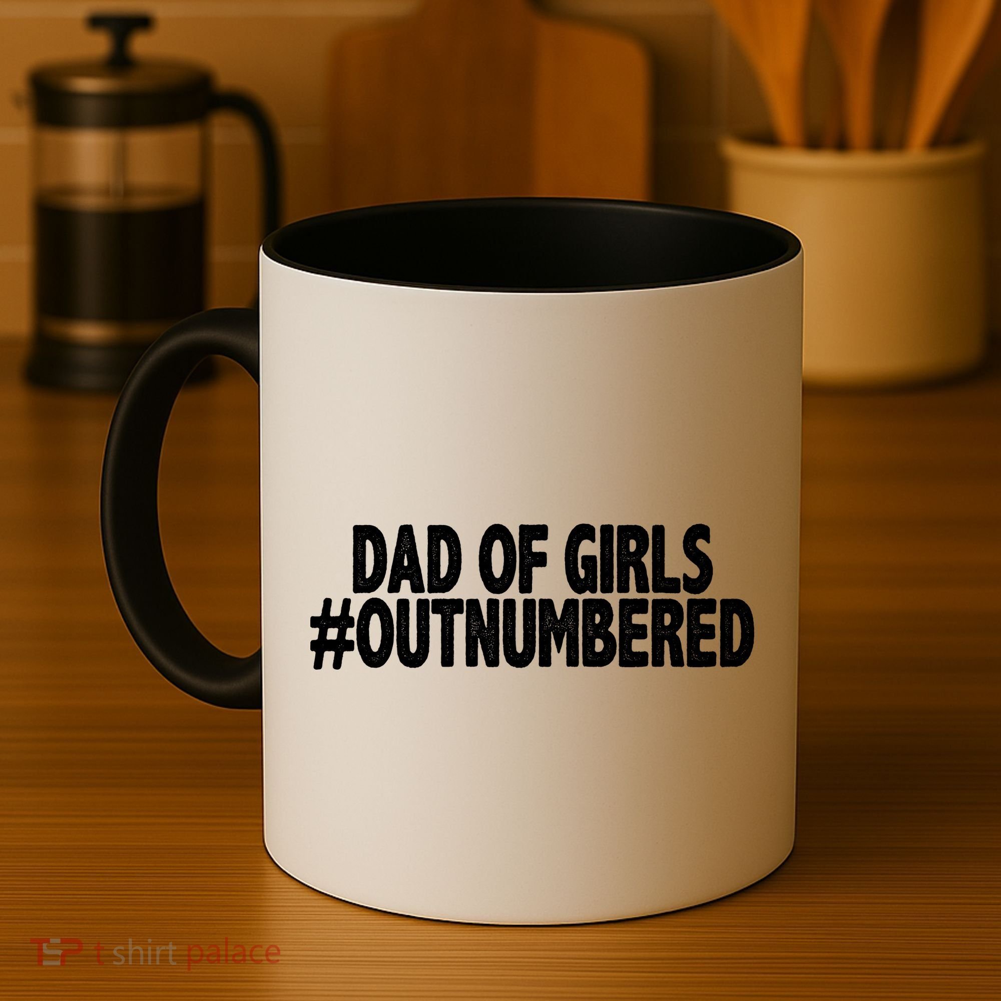 Dad Of Girls Outnumbered Coffee Mug