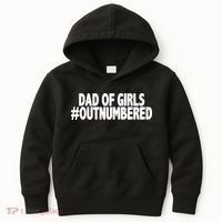 Dad Of Girls Outnumbered Kids Hoodie thumb 0