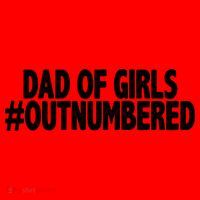 Dad Of Girls Outnumbered Santa Hat thumb 1