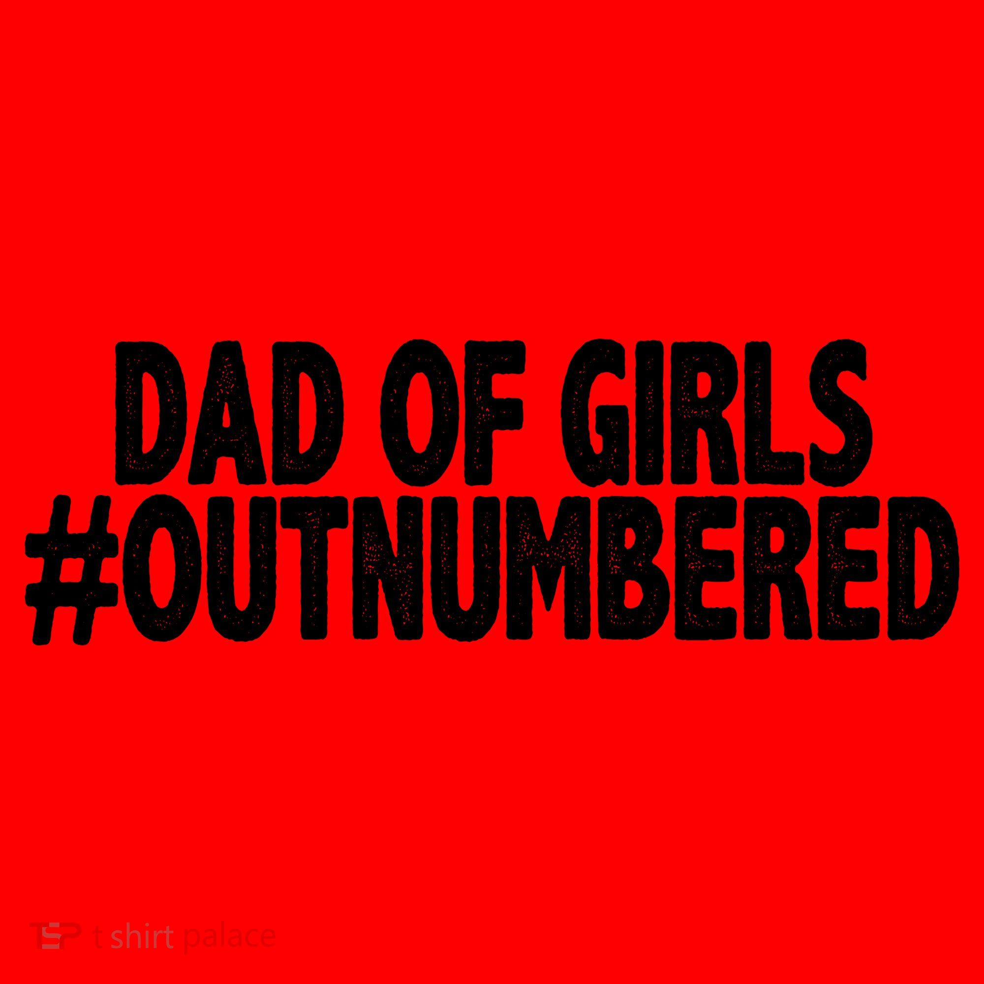Dad Of Girls Outnumbered Santa Hat