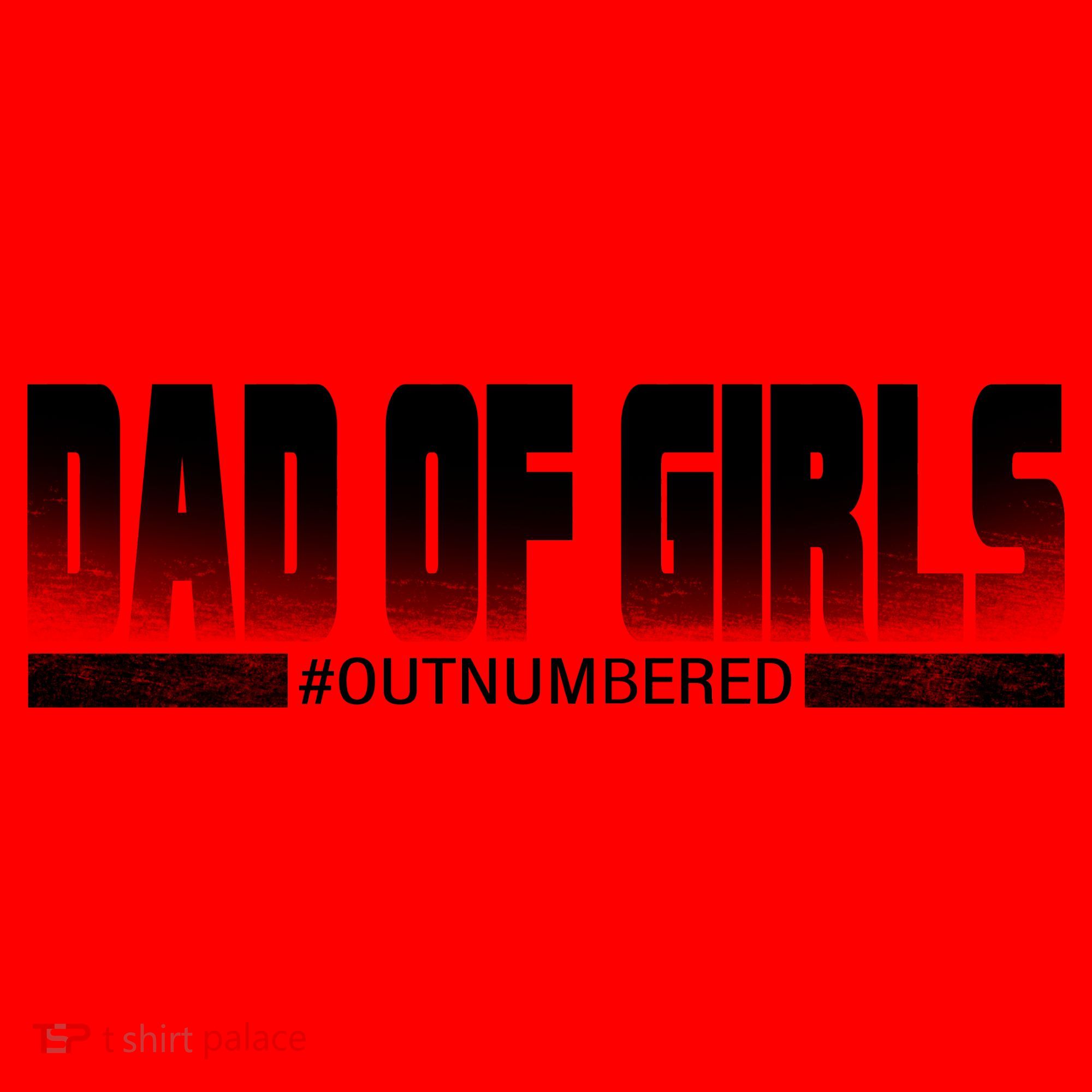 Dad Of Girls Outnumbered Funny Fathers Day Santa Hat