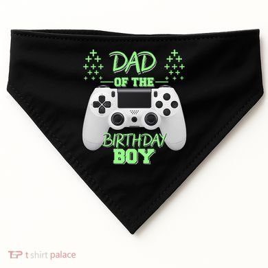 Dad Of The Birthday Boy USA-Made Doggie Bandana