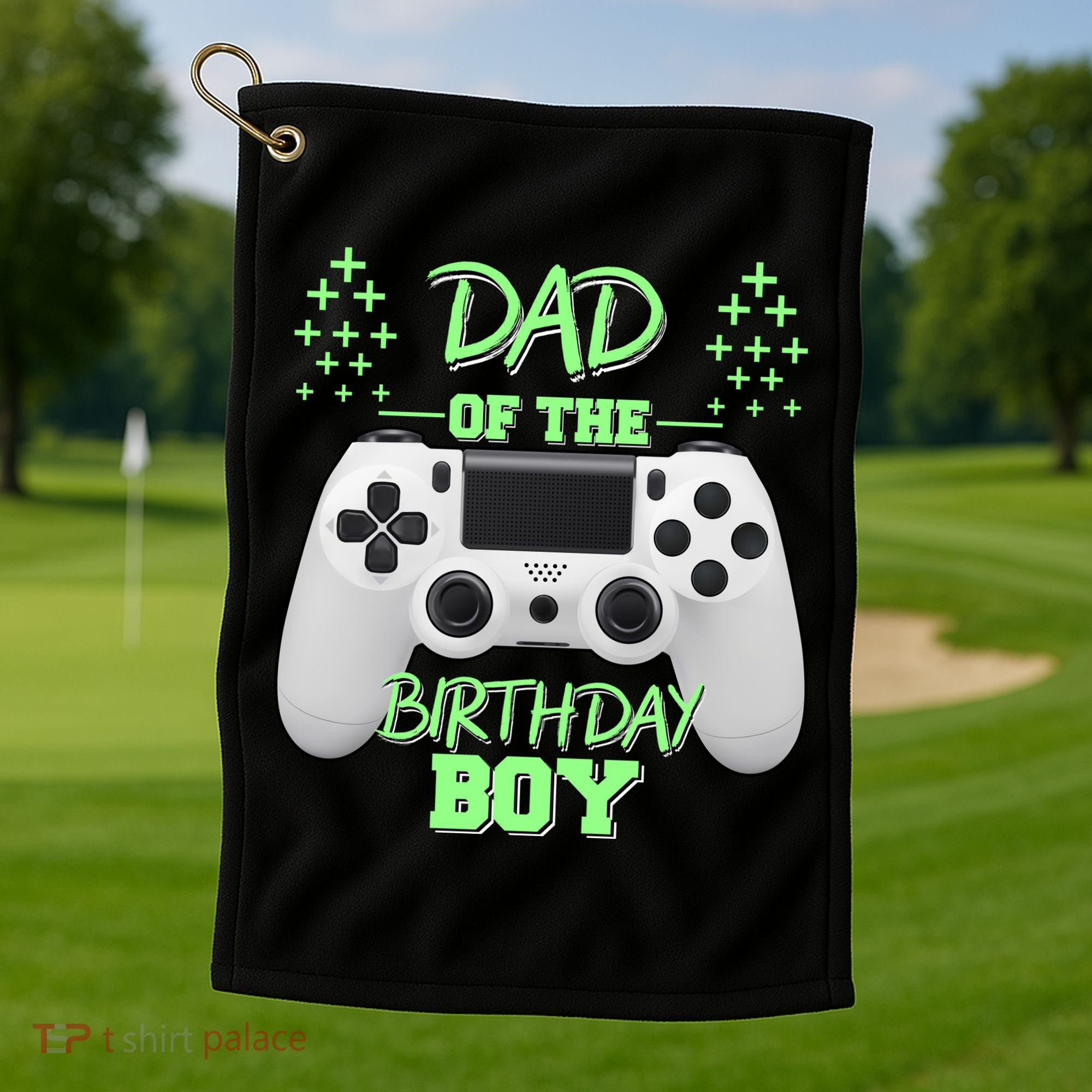 Dad Of The Birthday Boy Golf Towel