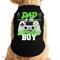 Dad Of The Birthday Boy Video Gamer Doggie Tank thumb 0