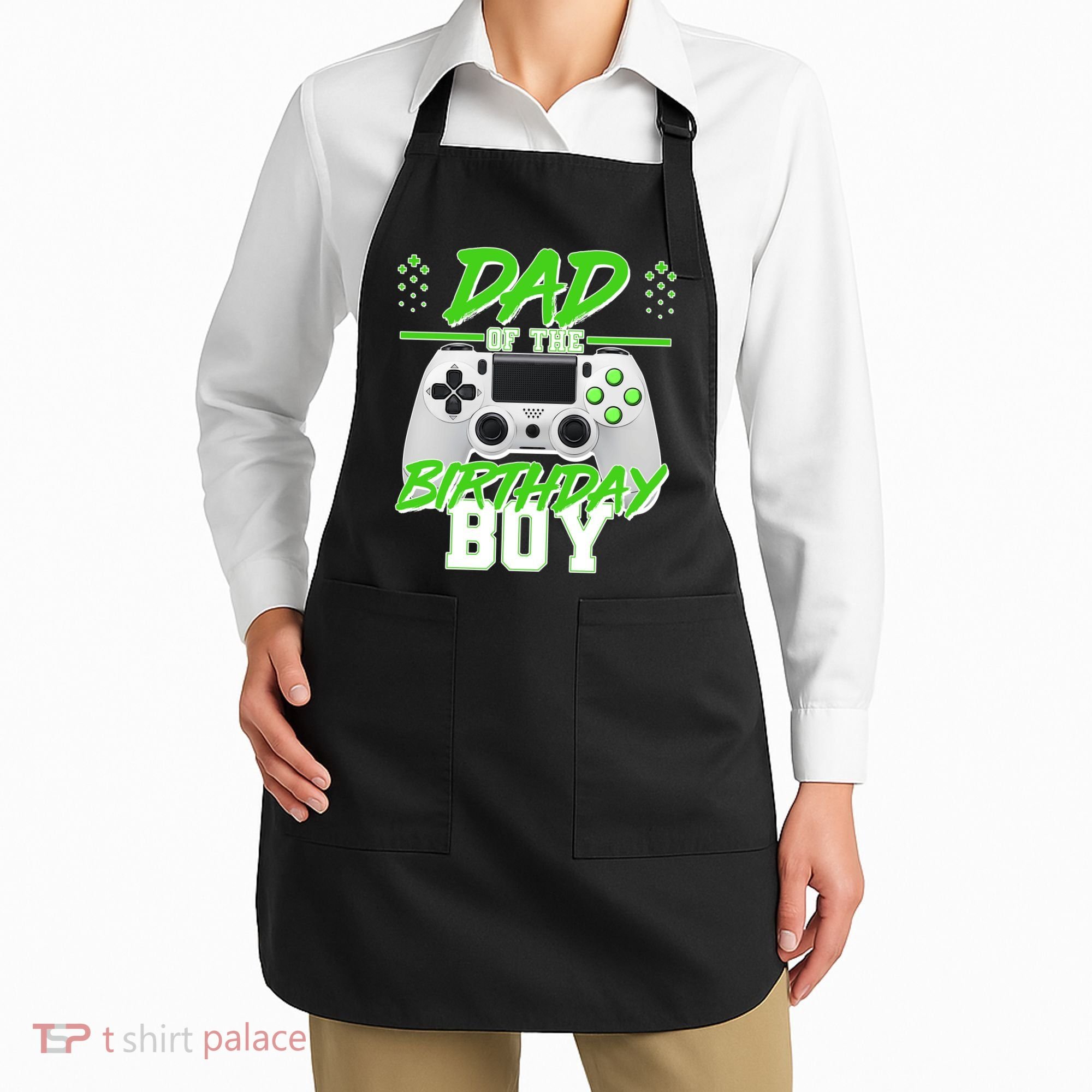 Dad Of The Birthday Boy Video Gamer Apron