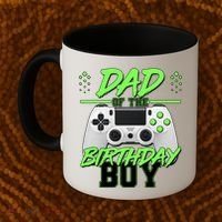 Dad Of The Birthday Boy Video Gamer Coffee Mug thumb 2