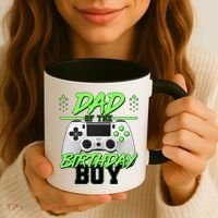 Dad Of The Birthday Boy Video Gamer Coffee Mug thumb 3