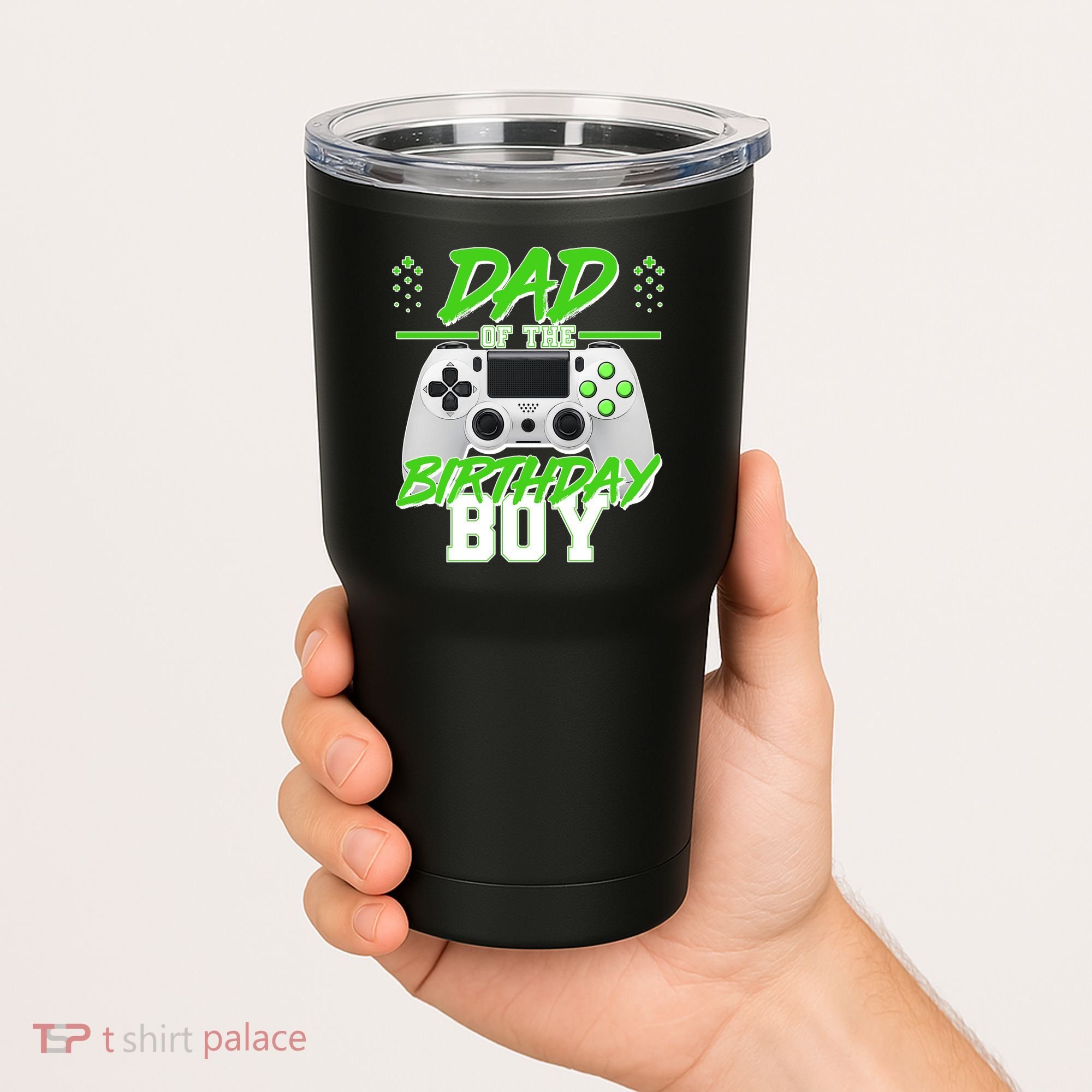 Dad Of The Birthday Boy Video Gamer Tumbler