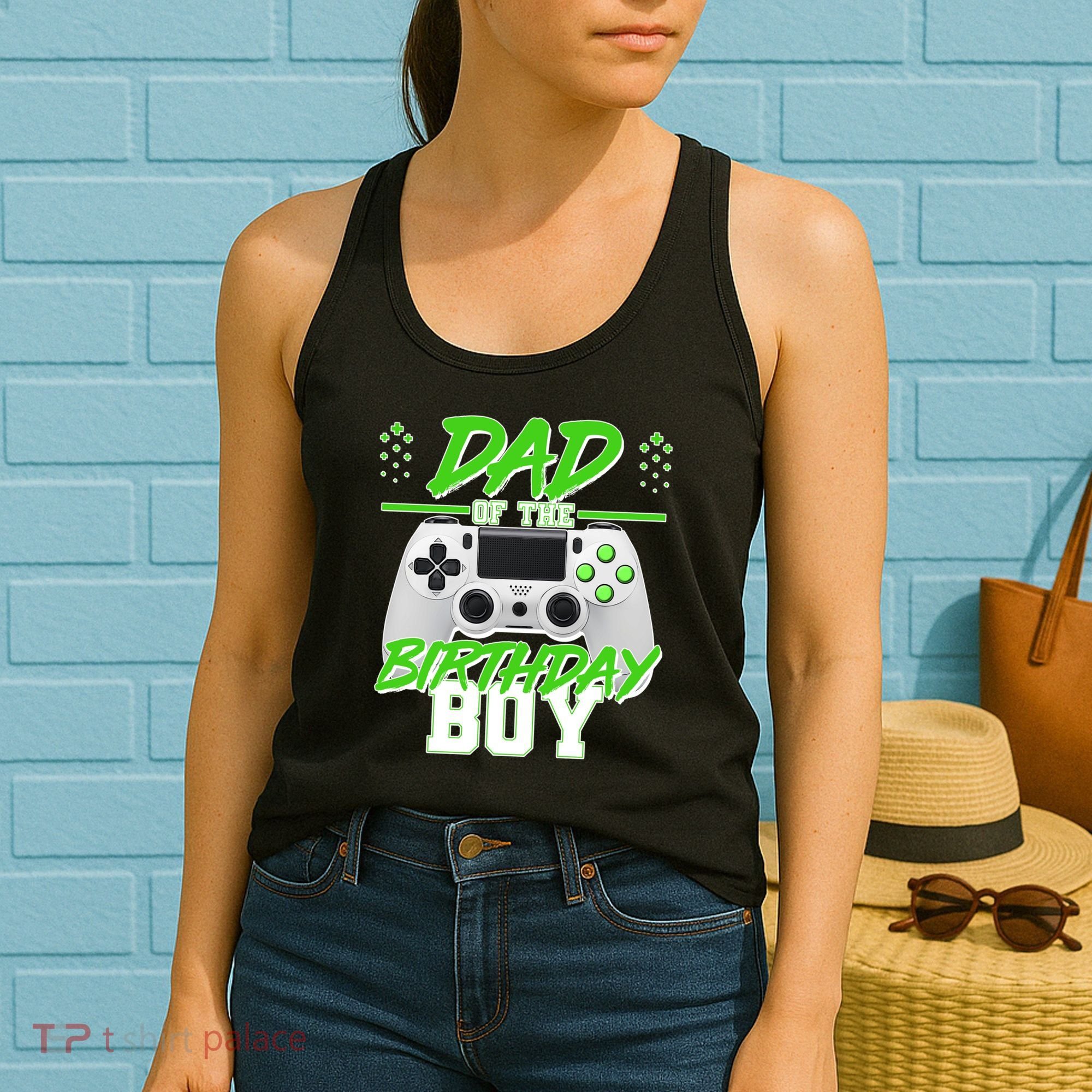 Dad Of The Birthday Boy Video Gamer Women's Tank Top