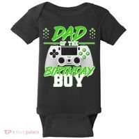 Dad Of The Birthday Boy Video Gamer Baby Bodysuit thumb 0