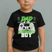 Dad Of The Birthday Boy Video Gamer Toddler T-Shirt thumb 2