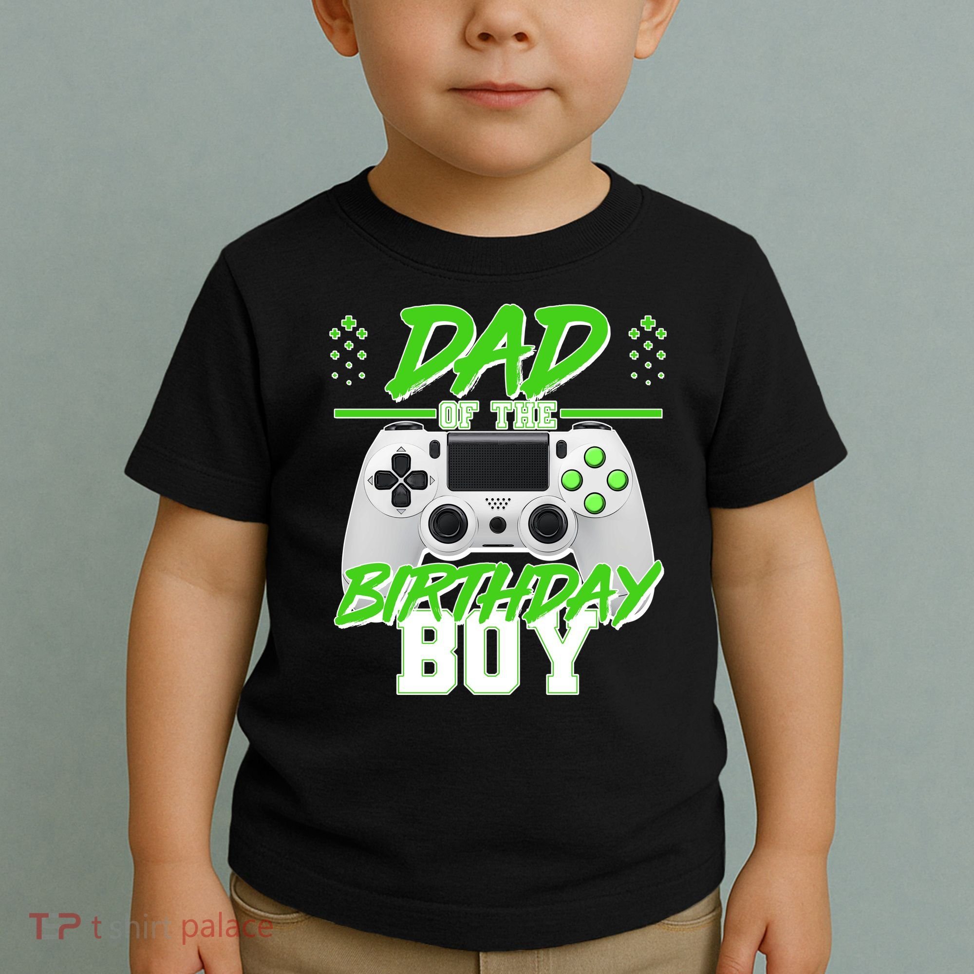 Dad Of The Birthday Boy Video Gamer Toddler T-Shirt