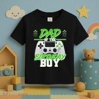 Dad Of The Birthday Boy Video Gamer Toddler T-Shirt thumb 3