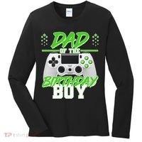 Dad Of The Birthday Boy Video Gamer Women's Long Sleeve Shirt thumb 0