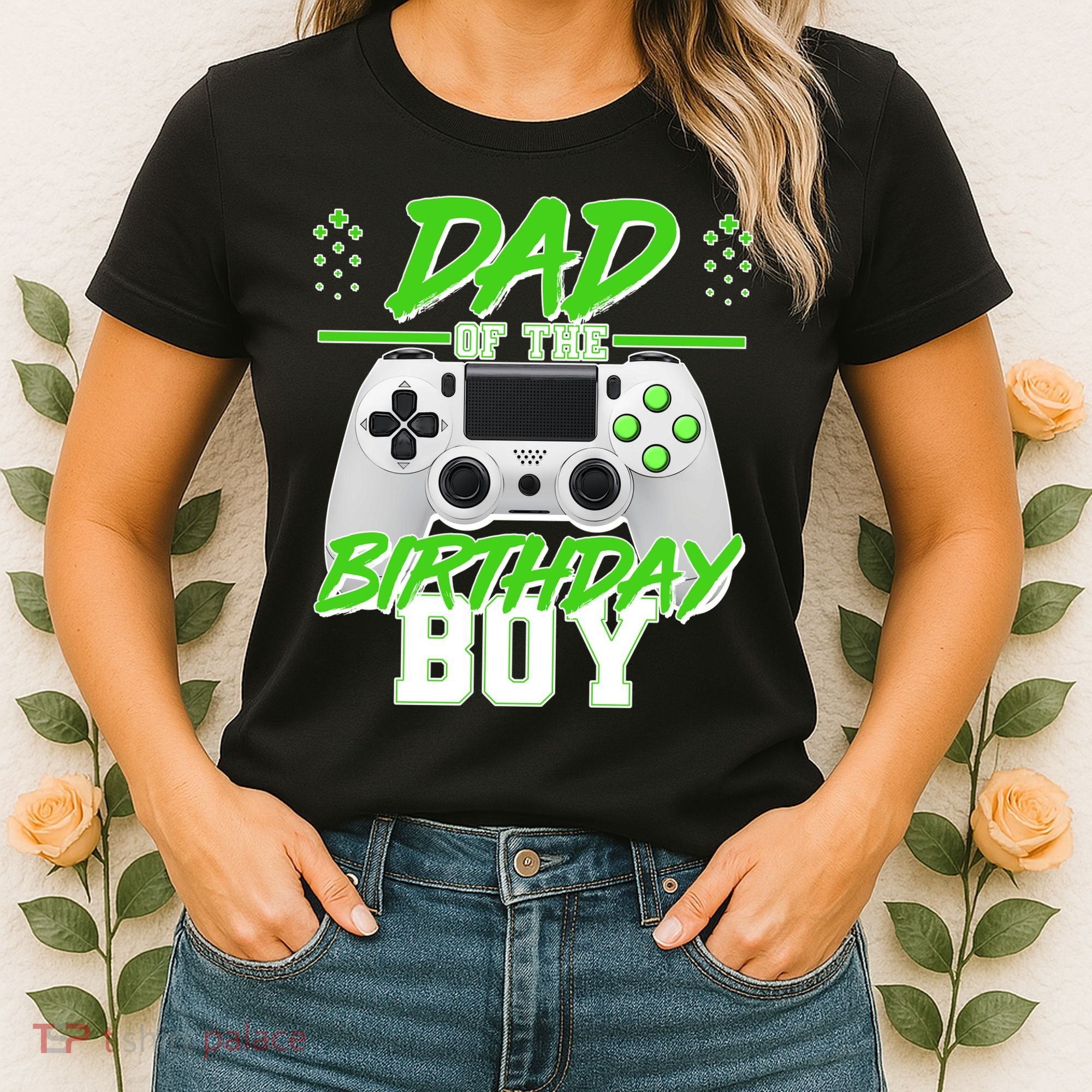 Dad Of The Birthday Boy Video Gamer Women's T-Shirt