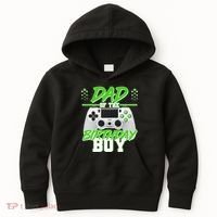 Dad Of The Birthday Boy Video Gamer Kids Hoodie thumb 0