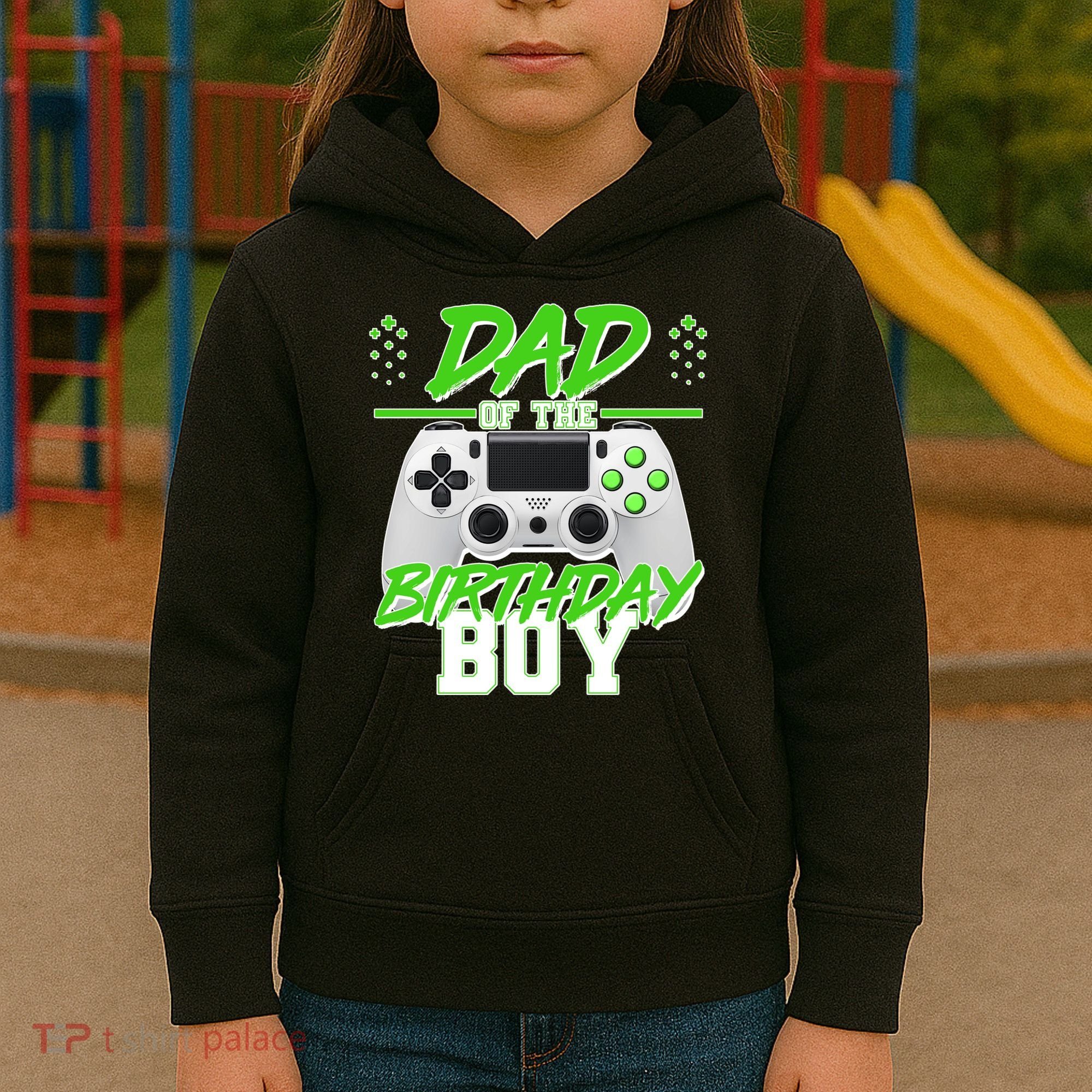 Dad Of The Birthday Boy Video Gamer Kids Hoodie