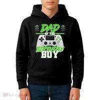 Dad Of The Birthday Boy Video Gamer Kids Hoodie thumb 4