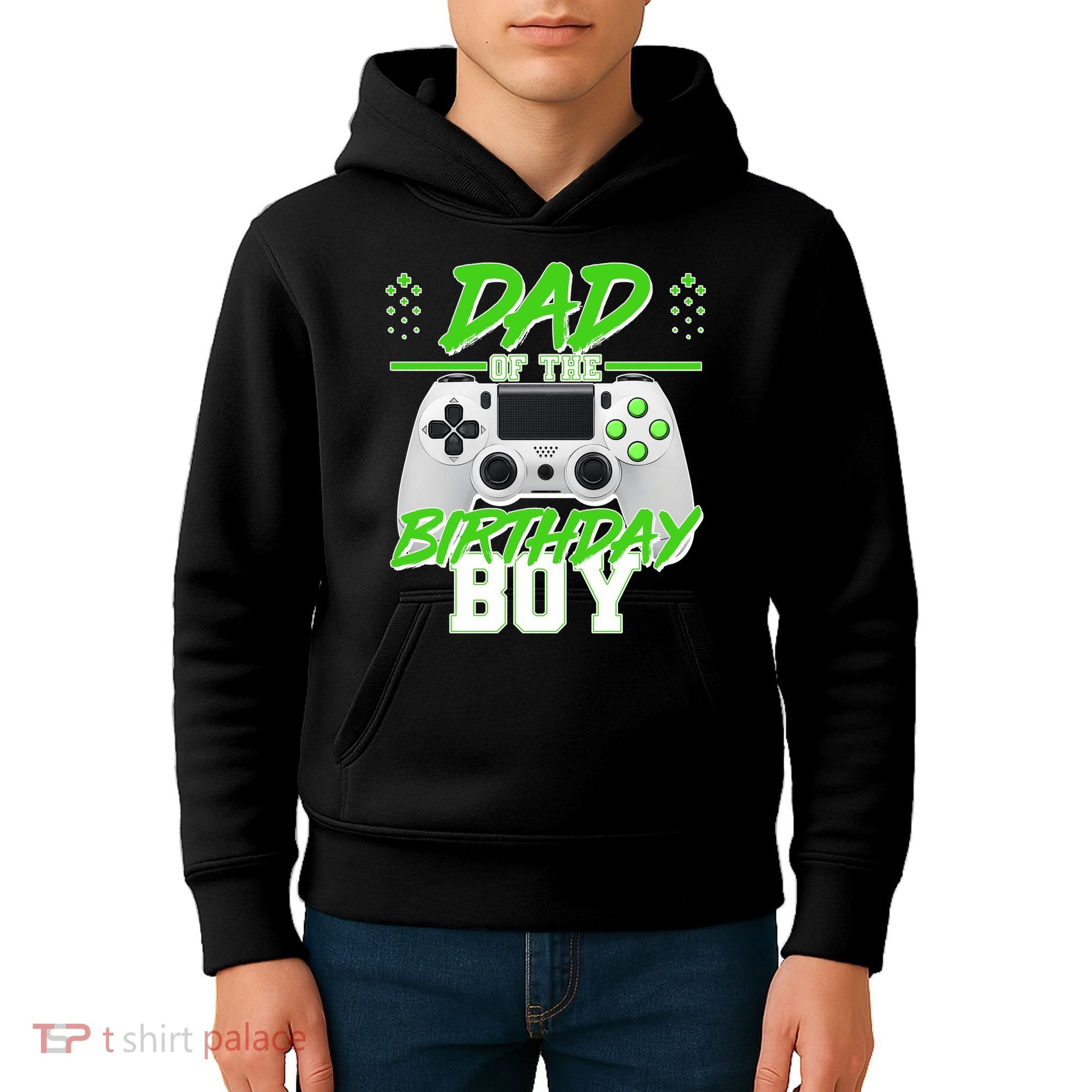 Dad Of The Birthday Boy Video Gamer Kids Hoodie