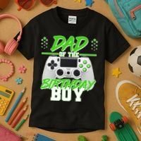 Dad Of The Birthday Boy Video Gamer Kids T-Shirt thumb 3