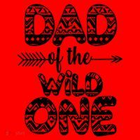 Dad Of The Wild One Santa Hat thumb 1