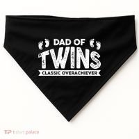 Dad Of Twins Classic Overachiever USA-Made Doggie Bandana thumb 0