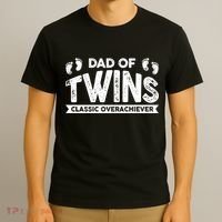 Dad Of Twins Classic Overachiever T-Shirt thumb 3