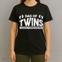 Dad Of Twins Classic Overachiever T-Shirt thumb 4