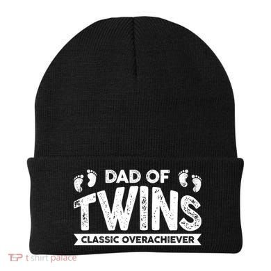 Dad Of Twins Classic Overachiever Beanie