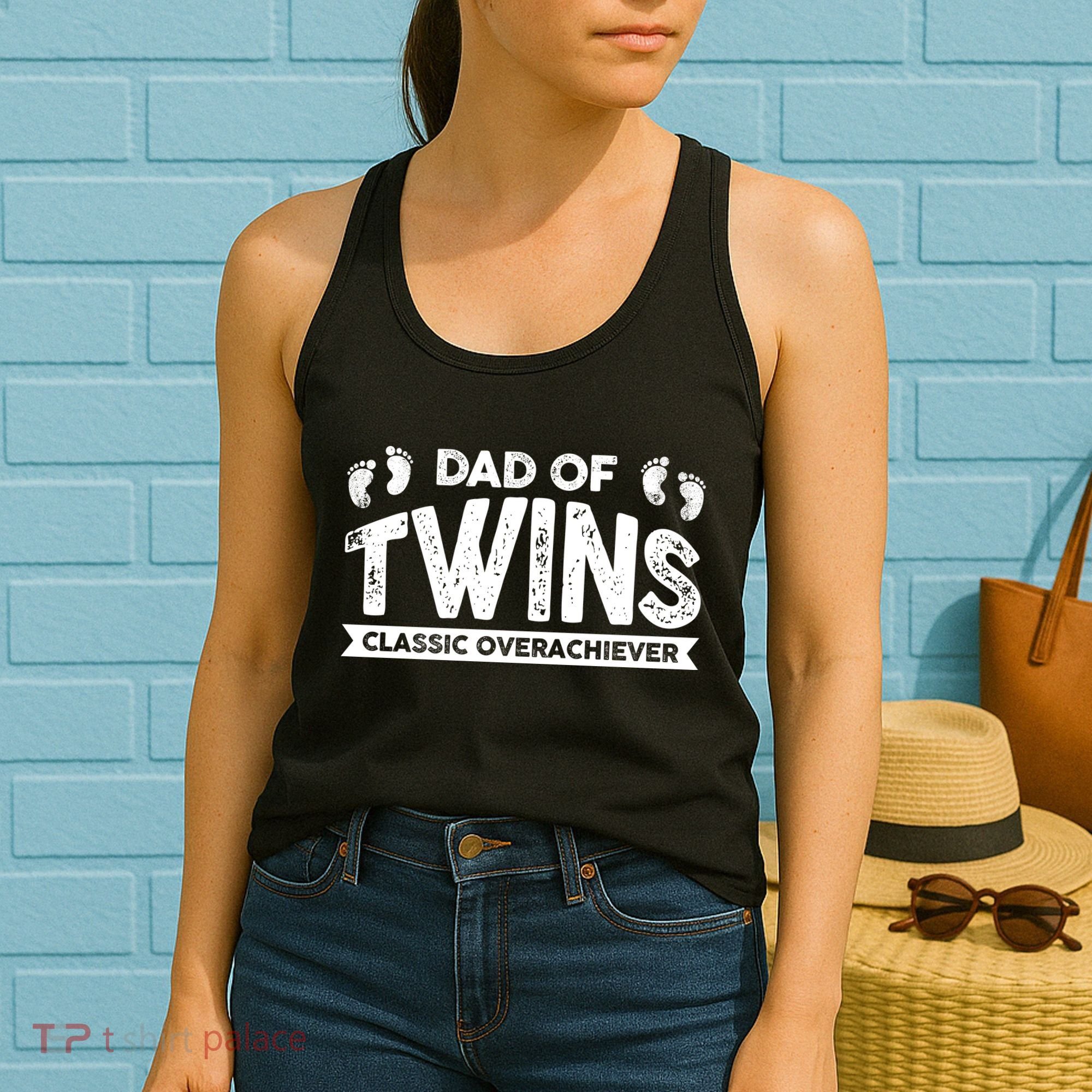 Dad Of Twins Classic Overachiever Women's Tank Top