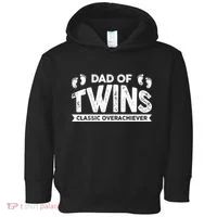 Dad Of Twins Classic Overachiever Toddler Hoodie thumb 0