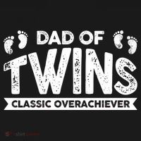 Dad Of Twins Classic Overachiever Toddler Hoodie thumb 2